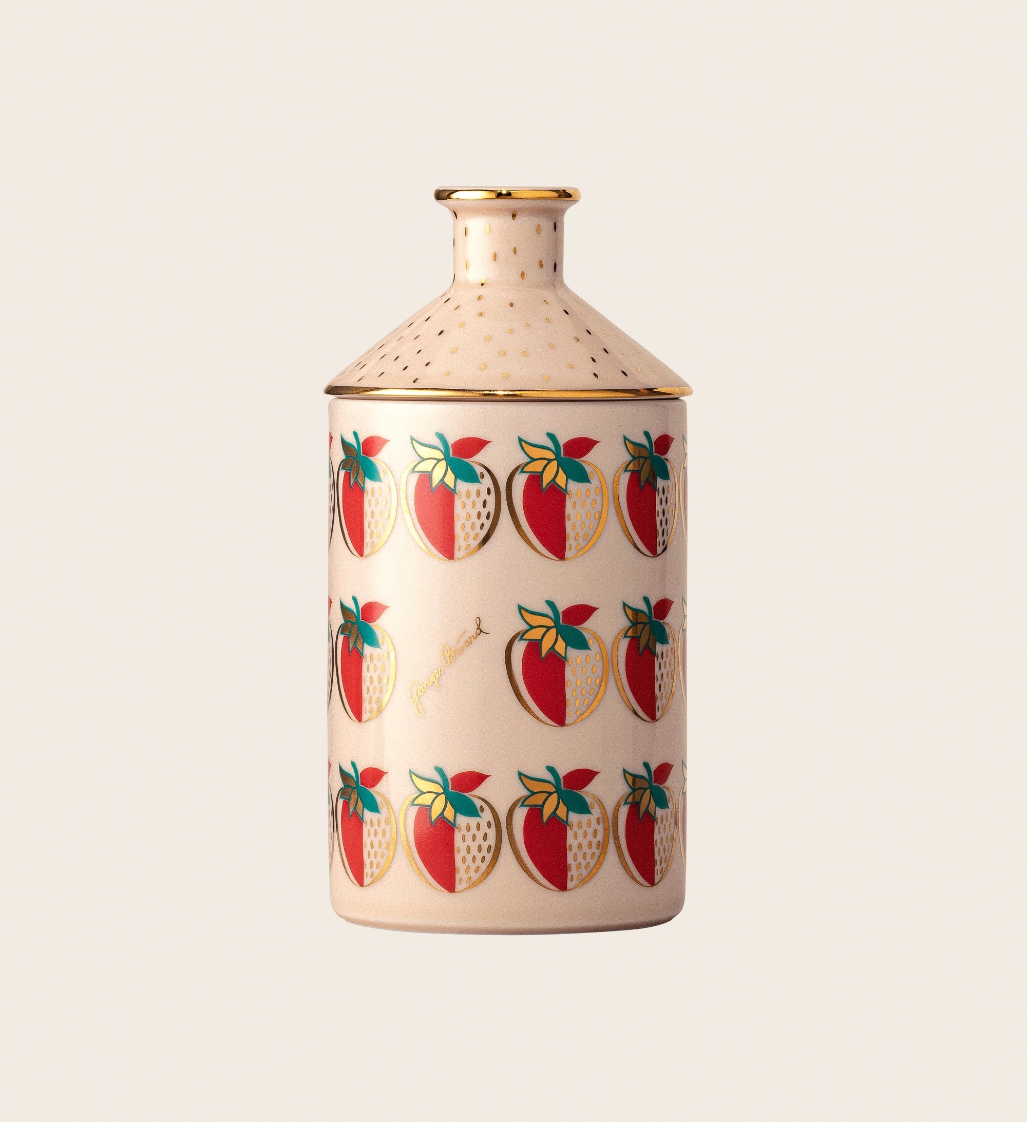 Strawberry Porcelain Candle