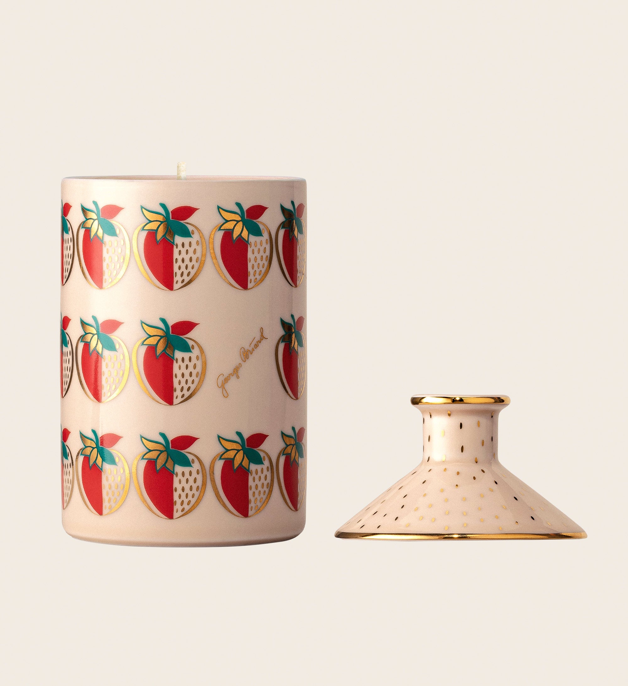 Strawberry Porcelain Candle