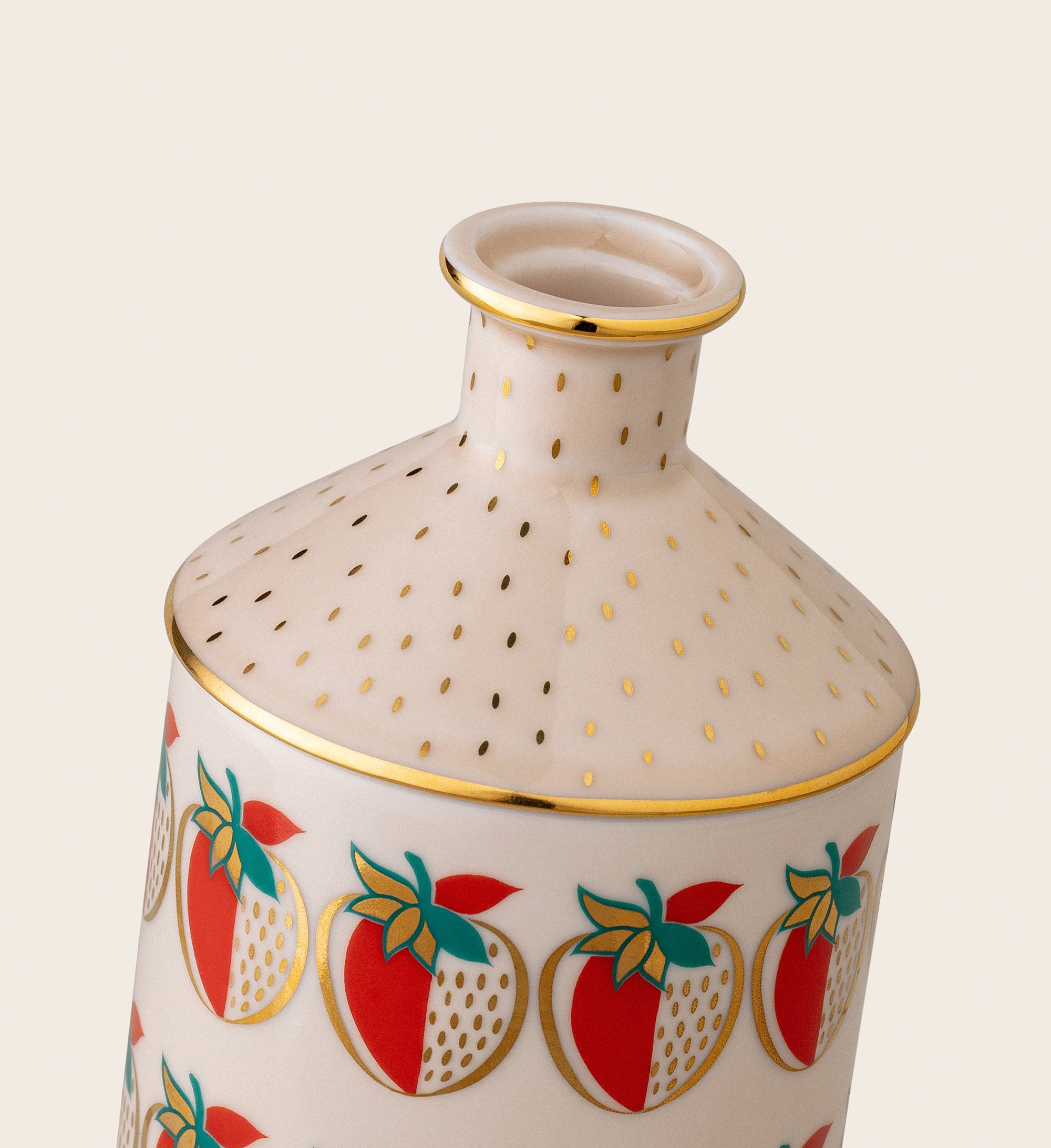 Strawberry Porcelain Candle